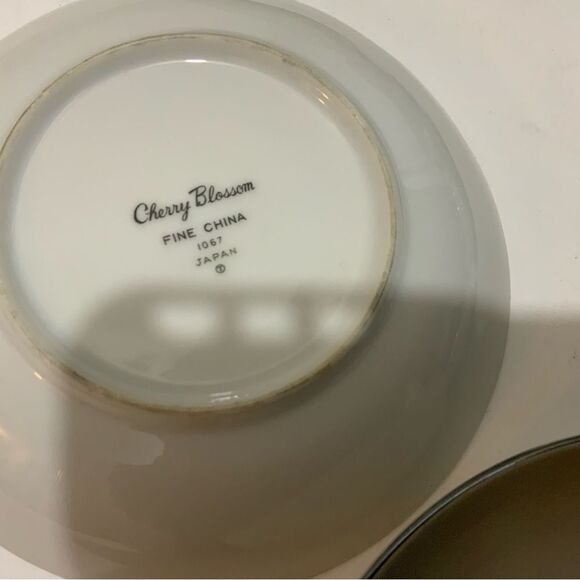Set of 4 Cherry Blossom 5.5" Bread and Butter bowls Fine China of Japan 1067 K1 - Picture 3 of 6